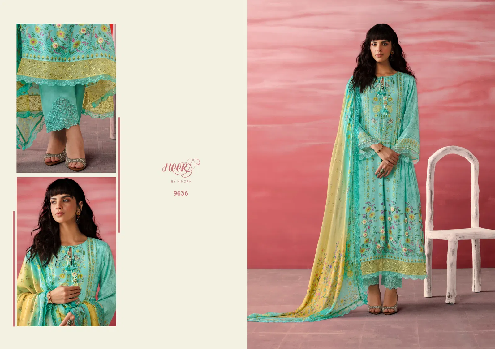 Jimmy By Kimora Heer Muslin Embroidery Salwar Suits Orders In India
